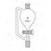 Pressure Equalising Funnels, Pear Shape with Socket, Glasskey Stopcock and stem with cone.