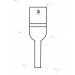 Semi Micro Sintered Funnel, 35 ml.
