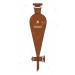 Separating Funnels, with glass key Stopcock, Interchangeable Stopper, Conical/Pear Shape, Plain Stem (Amber).