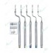 Set of 5 Offset Bone Spreading Osteotomes