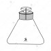 Specific Gravity Bottles, Hubbard, Conical, 25 ml. Cap.