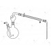 Steam Distillation Assembly, consists of R.B. Flask 2 necks 500 ml.