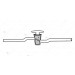 Stopcock, Single Oblique Bore, with hollow plug, High Vacuum.
