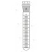 Test Tubes, Graduated with Interchangeable Stopper.