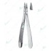 Universal extracting forceps, for upper incisors and canines with serrated tips