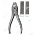 Wire Holding Forceps, Flat-nosed Pliers, Parallel, 185 mm