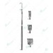 Wound and Trachea Retractors, Flexible shaft, sharp, 155 mm